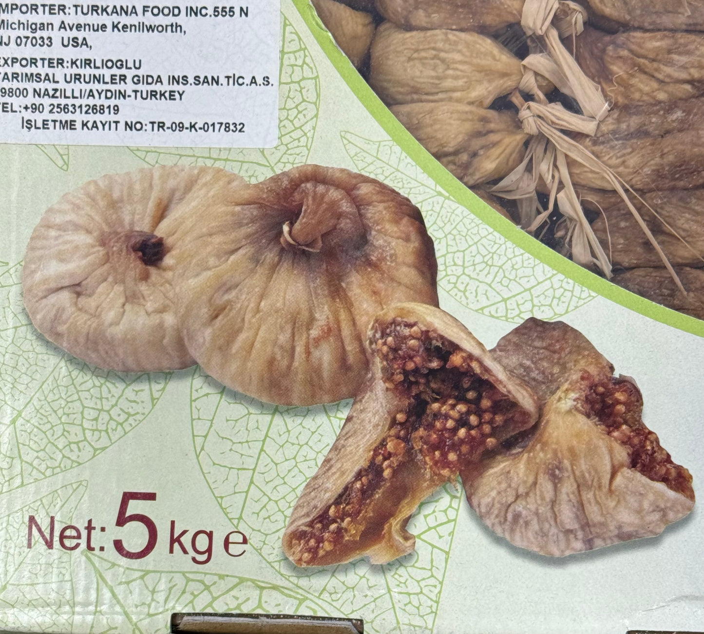 Figgy Turkish Dried Figs – 5 kg Box