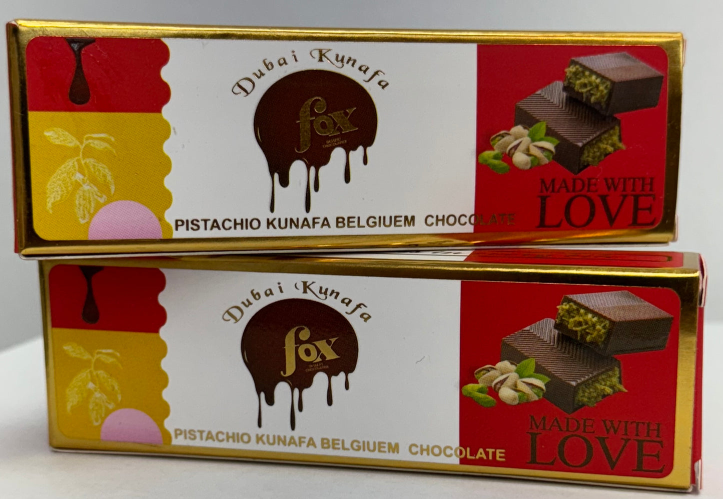 Fox Dubai Pistachio Kunafa Belgian Chocolate