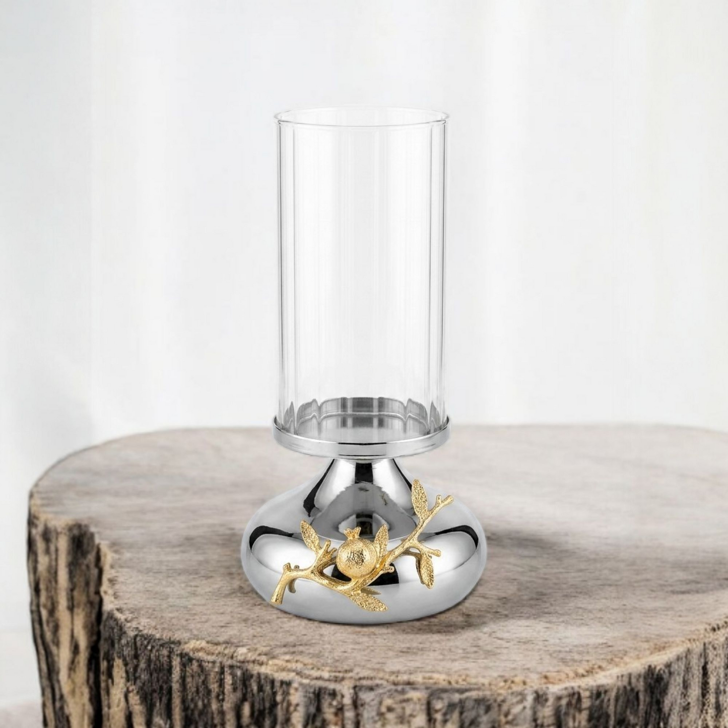 Pomegranate Elegance Hurricane Candle Holder