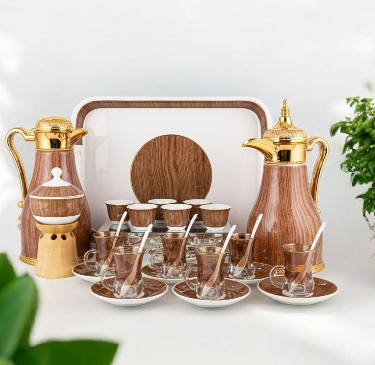 Royal Woodgrain Hospitality Set – 26 Piece