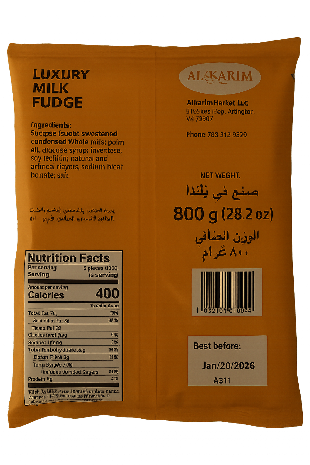 AL KARIM – Luxury Milk Fudge (800g)