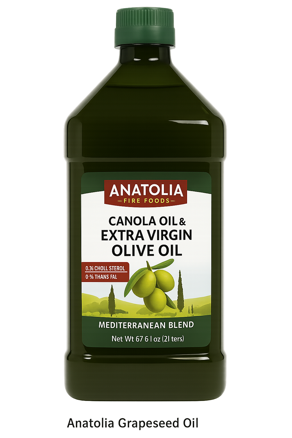Anatolia Canola & Extra Virgin Olive Oil Blend – 2 Liters (67.6 fl oz)