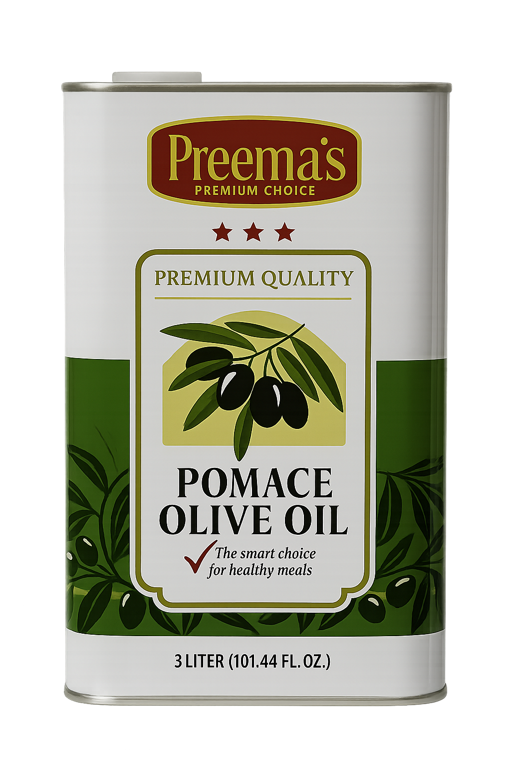 Preema's Premium Pomace Olive Oil – 3 Liter