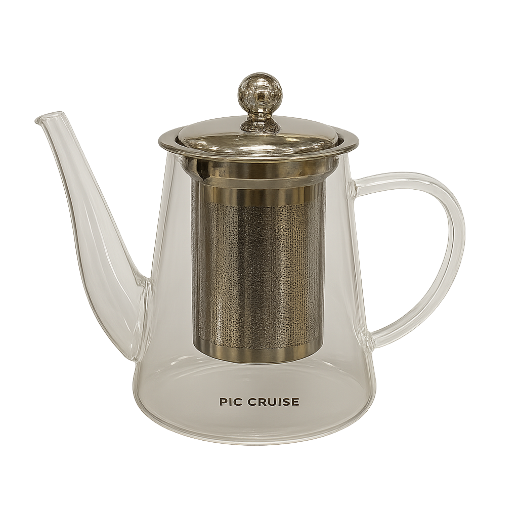 Glass Teapot with Stainless Steel Infuser