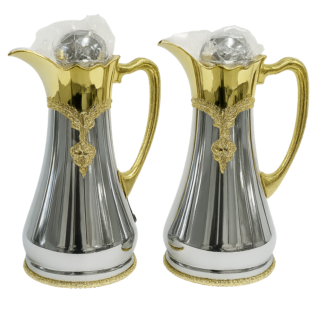 Silver & Gold Imperial Thermos Set