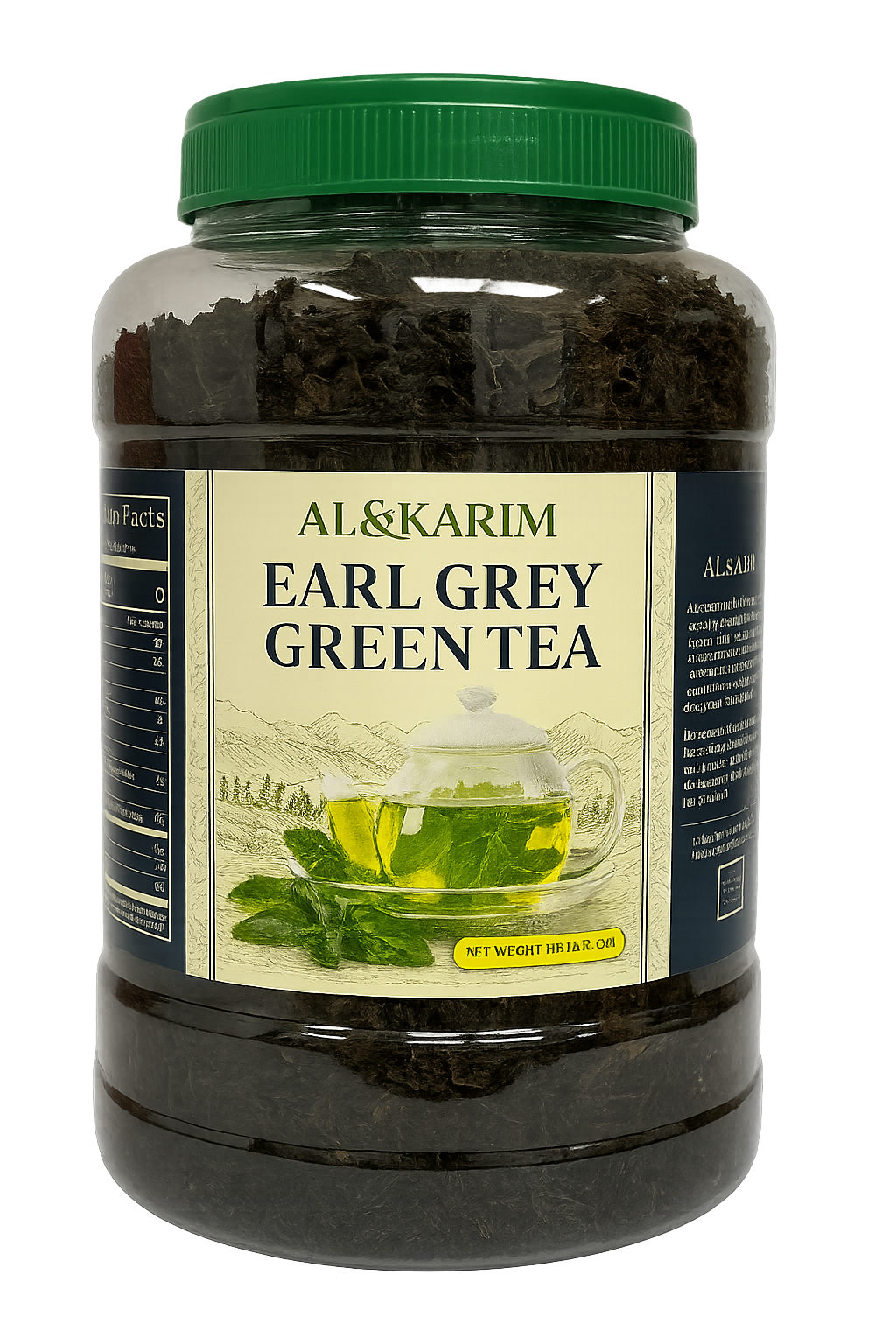 Al-Karim Earl Grey Green Tea – Loose Leaf (500g)