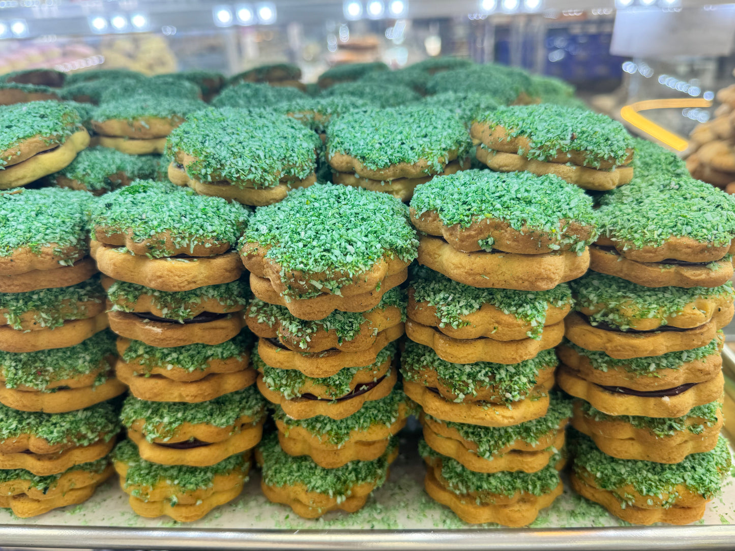 Afghan Green Coconut Sandwich Cookies – 12.99/lb