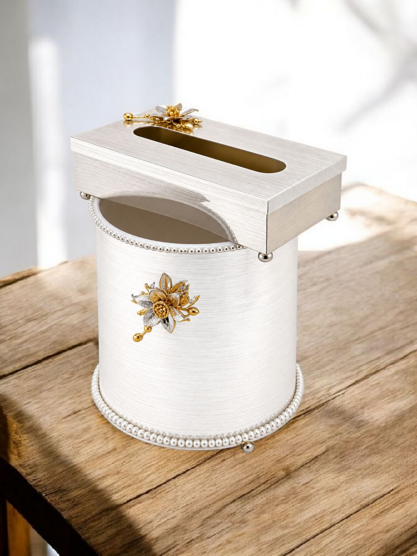 Luxury Pearl Decorative Storage Bin