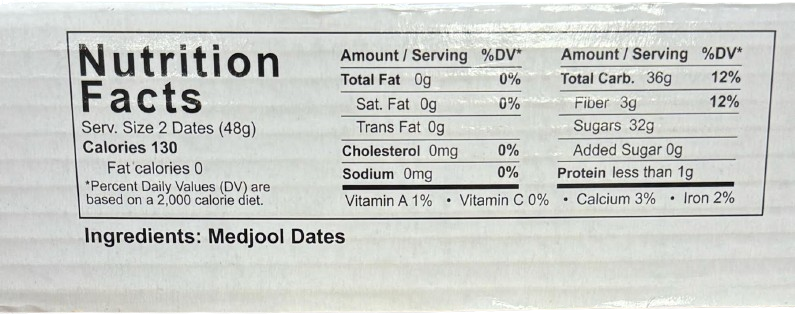 Orchid Medjool Dates – 9 lbs (4.08 kg)