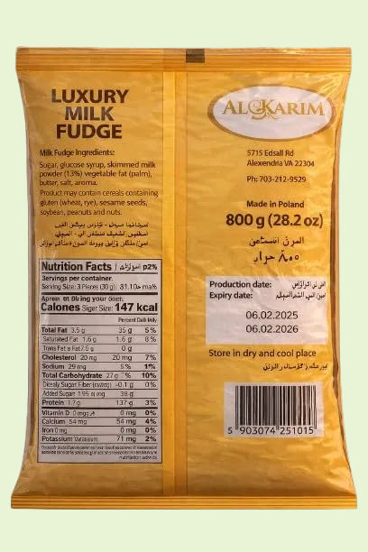 AL KARIM – Luxury Milk Fudge (800g)
