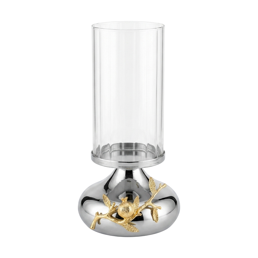 Pomegranate Elegance Hurricane Candle Holder