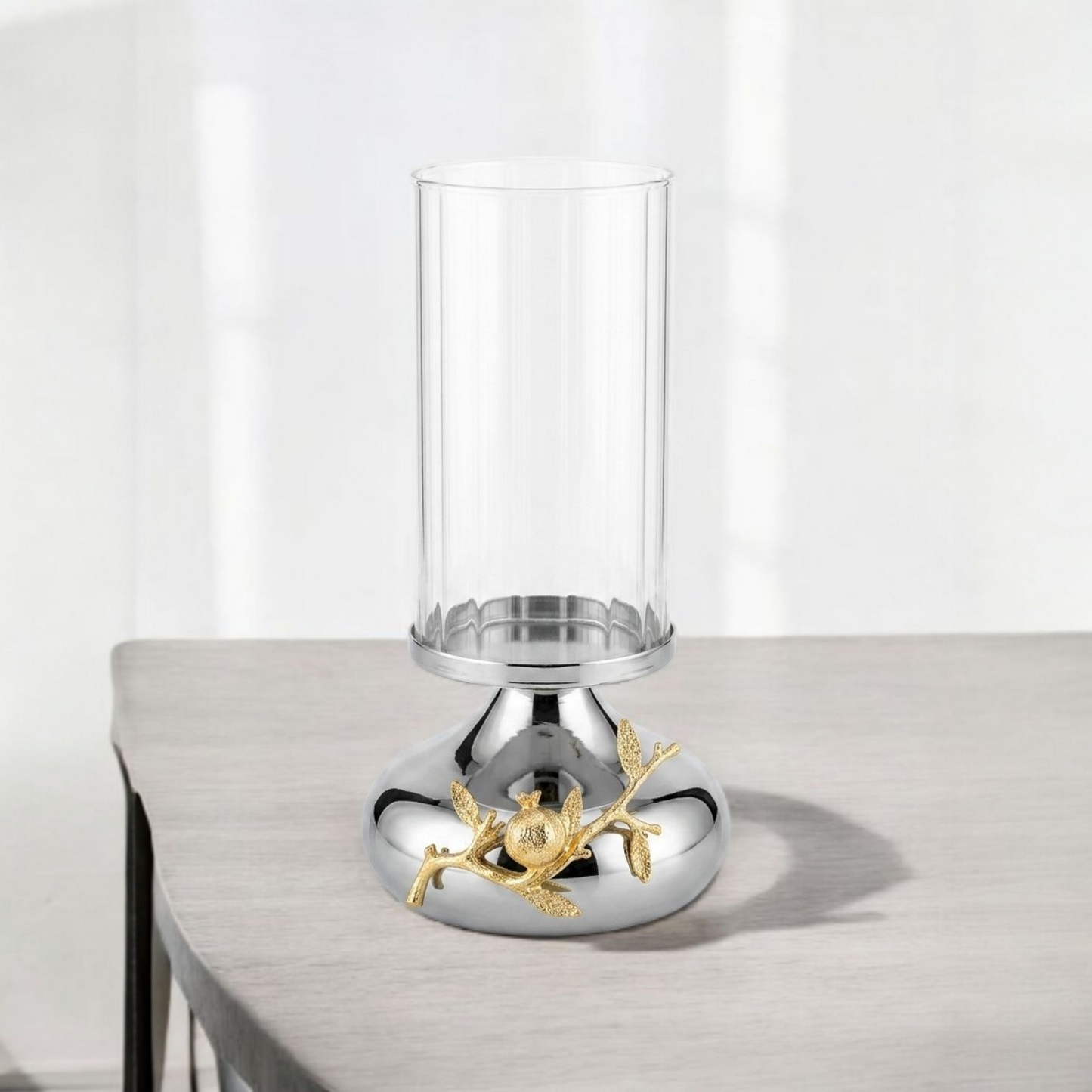Pomegranate Elegance Hurricane Candle Holder