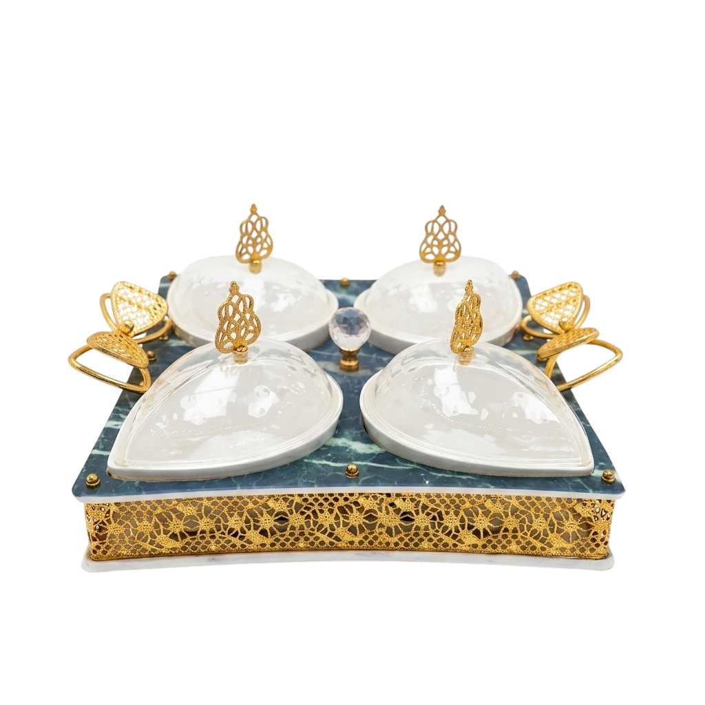 Royal Marble Ramadan Serving Set
