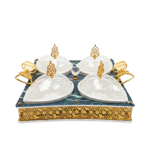 Royal Marble Ramadan Serving Set