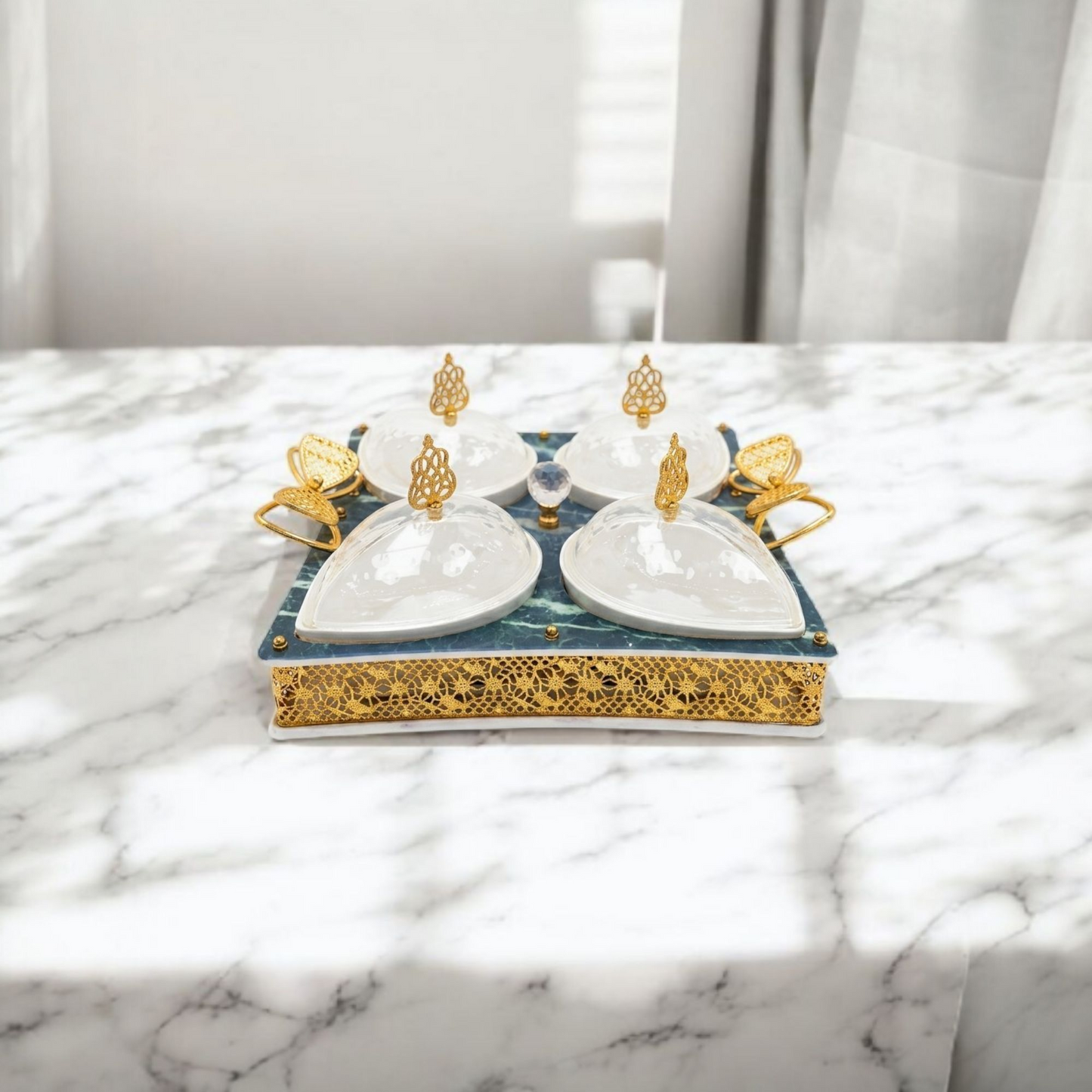 Royal Marble Ramadan Serving Set