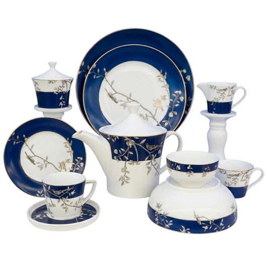 Sapphire Garden Porcelain Dining Collection