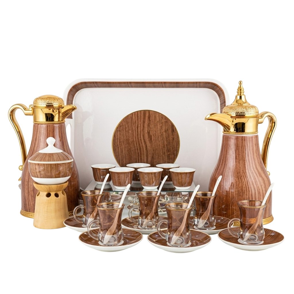 Royal Woodgrain Hospitality Set – 26 Piece