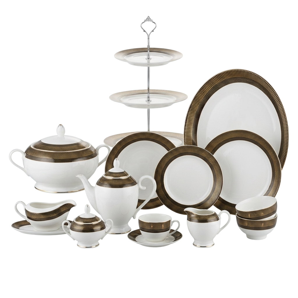 Regal Noir Porcelain Dining Collection