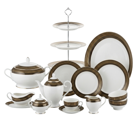 Regal Noir Porcelain Dining Collection