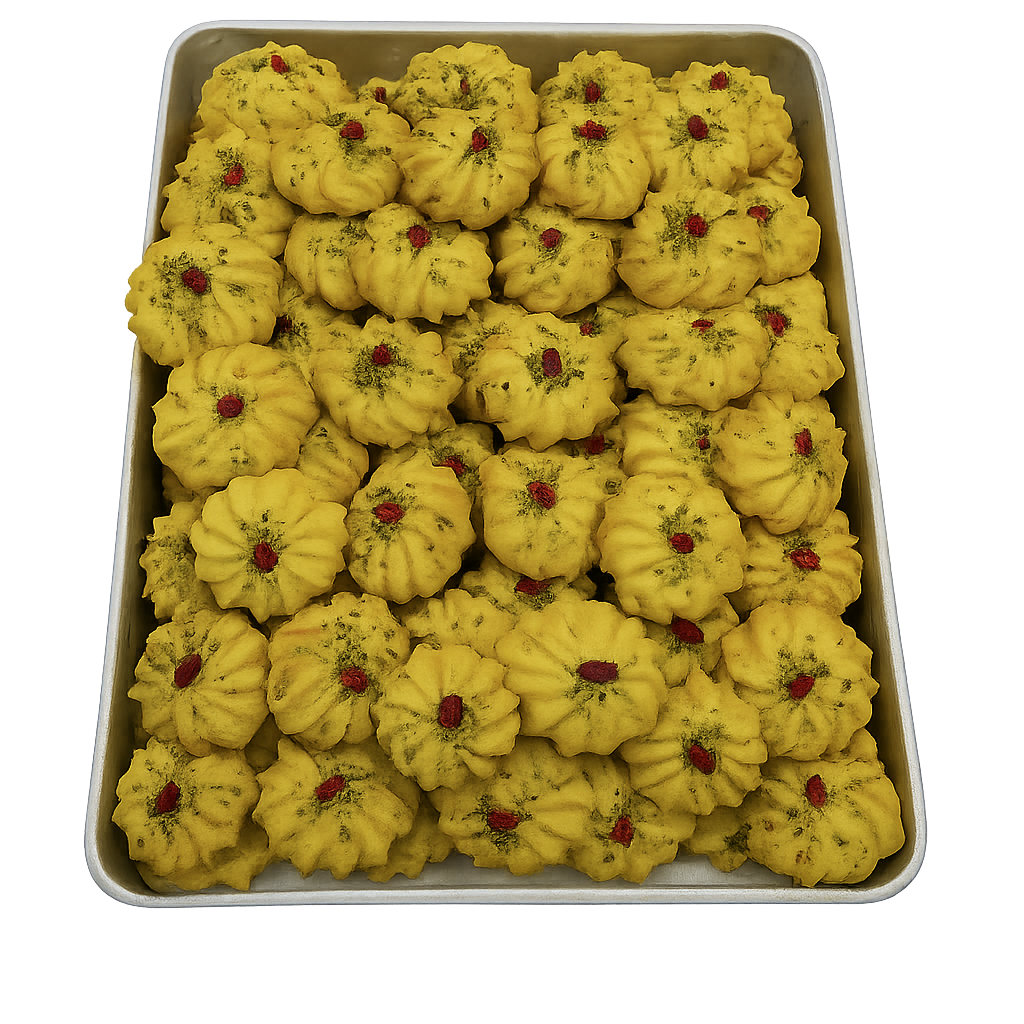 Saffron Pistachio Cookies –$10.99/lb
