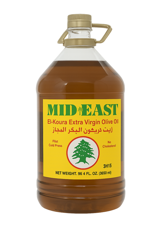 Mid East El-Koura Extra Virgin Olive Oil – 96.4 FL OZ (2.85L)