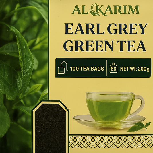 Al-Karim Earl Grey Green Tea – 100 Tea Bags (200g)