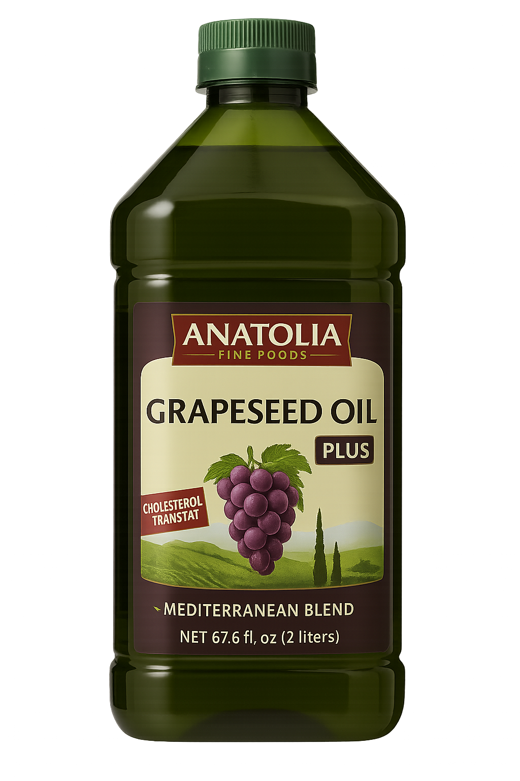 Anatolia Grapeseed Oil Plus – 2 Liters (67.6 fl oz)