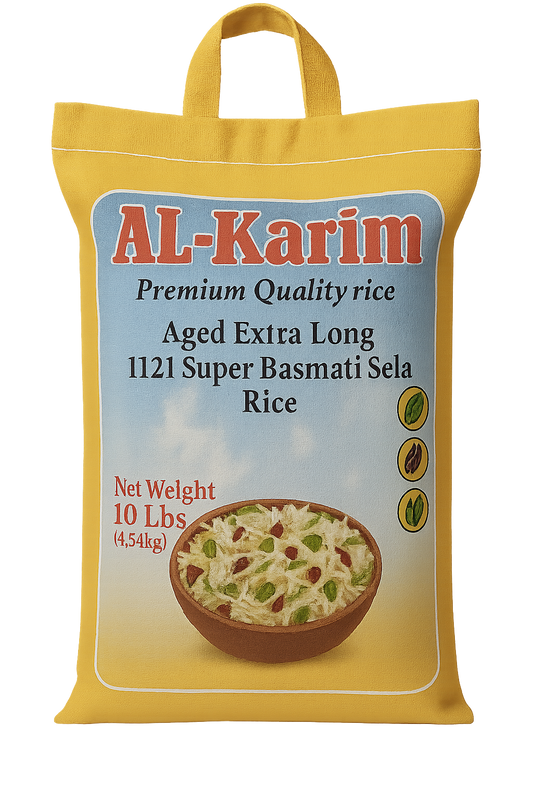 Al-Karim 1121 Aged Extra Long Super Basmati Sela Rice – 10 lbs