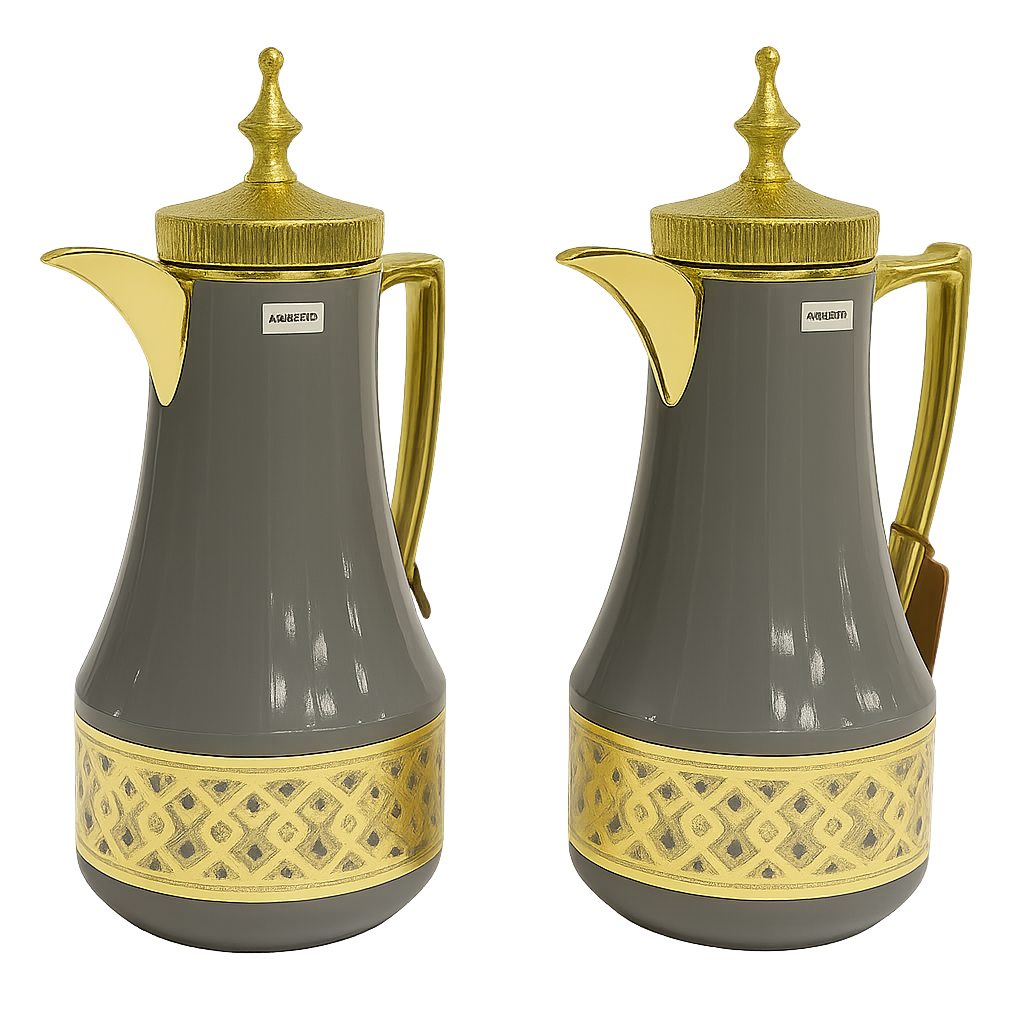Charcoal Elegance Thermos Set