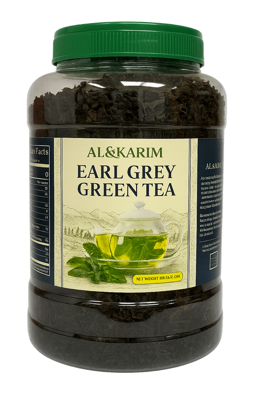 Al-Karim Earl Grey Green Tea – Loose Leaf (500g)
