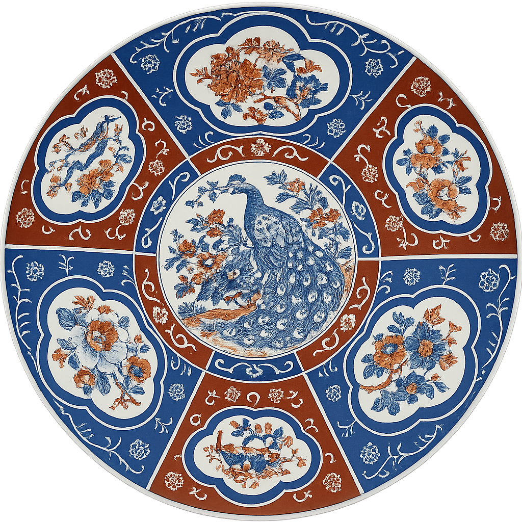 Handcrafted Decorative Turkish Serving Plate – Peacock Design