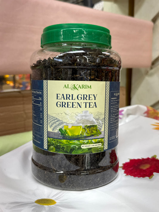 Al-Karim Earl Grey Green Tea – Loose Leaf (500g)