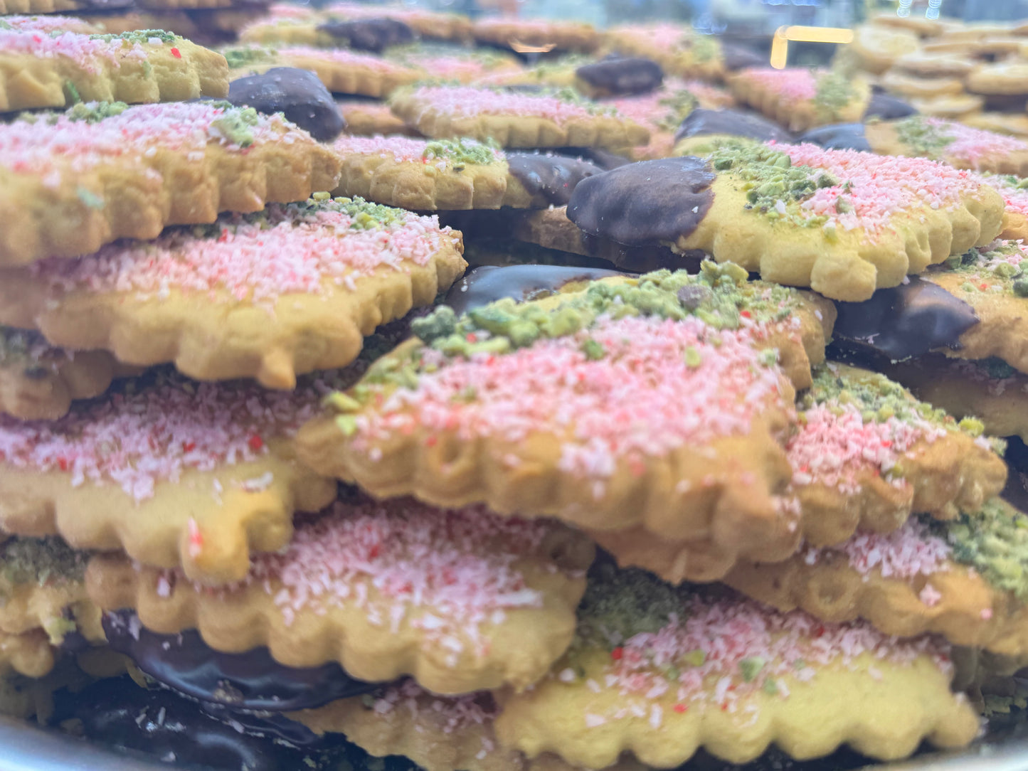 Afghan Sprinkle Sandwich Cookies – 12.99/lb