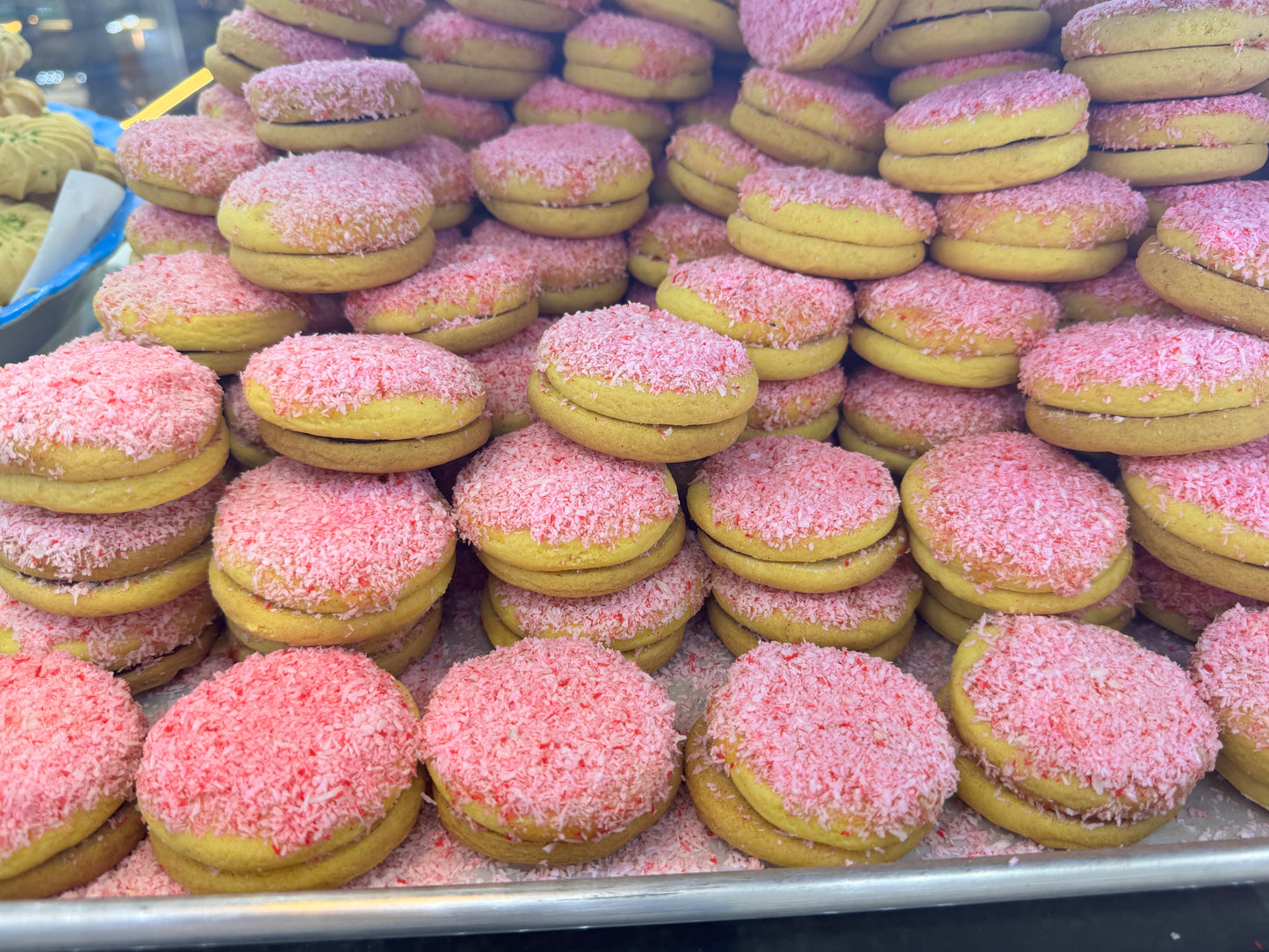 Afghan Pink Coconut Sandwich Cookies – 12.99/lb