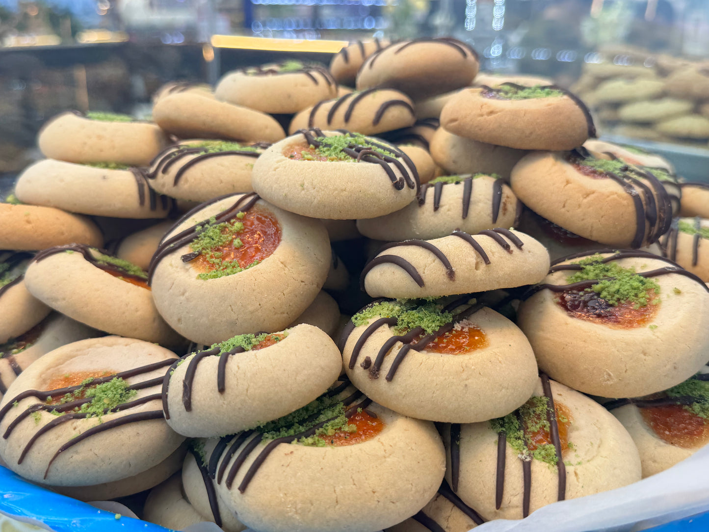 Afghan Jam & Chocolate Drizzle Cookies – 12.99/lb