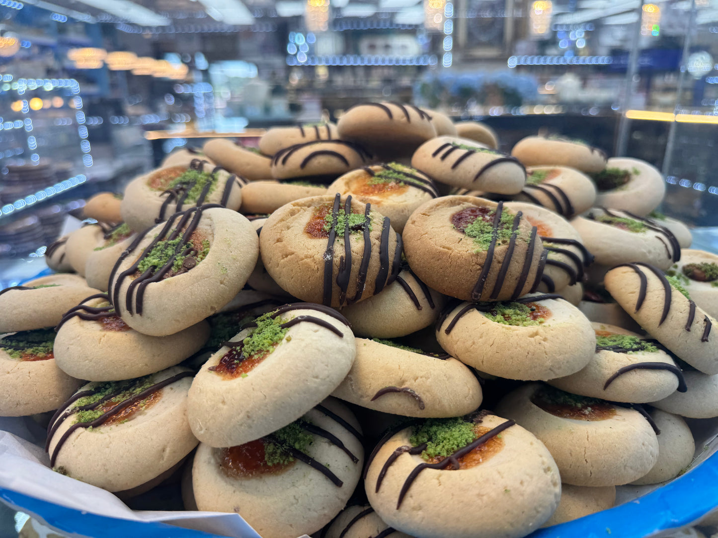 Afghan Jam & Chocolate Drizzle Cookies – 12.99/lb