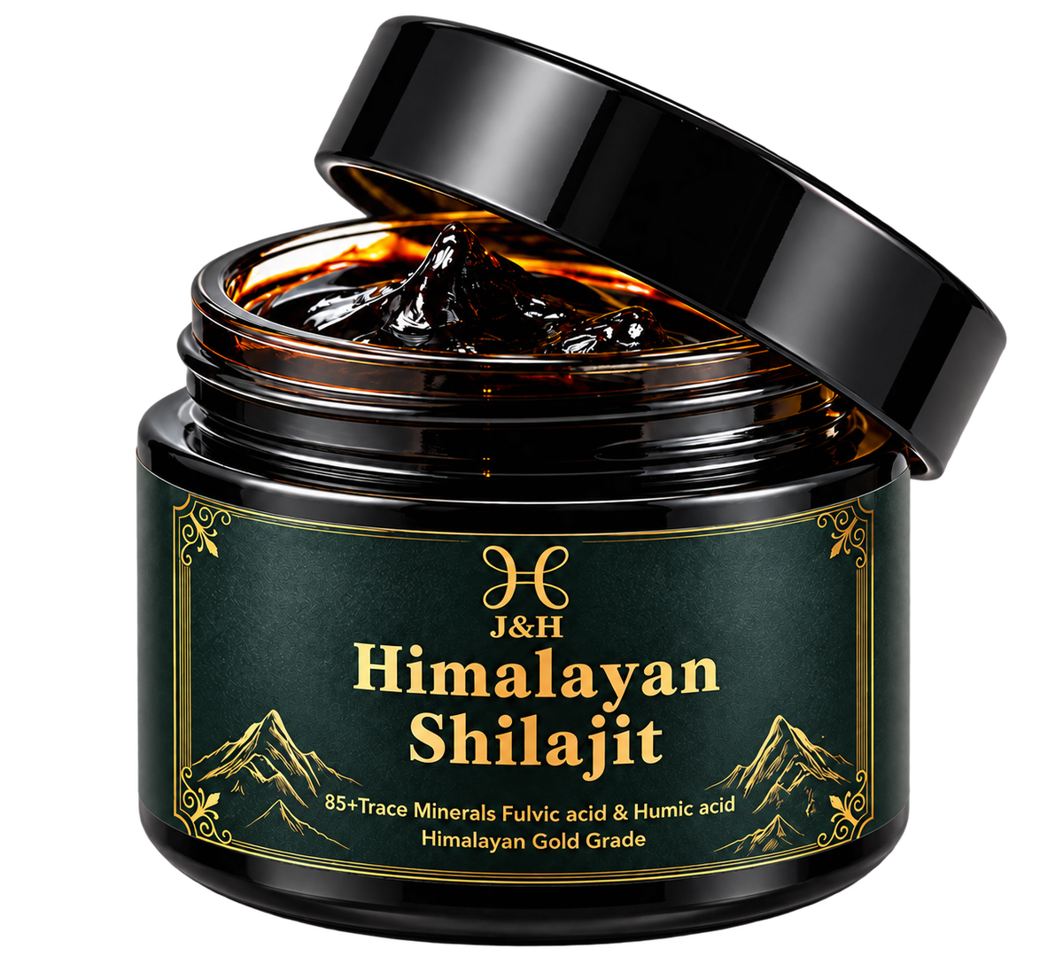 J&H Himalayan Shilajit Resin Premium Gold Grade, 30g
