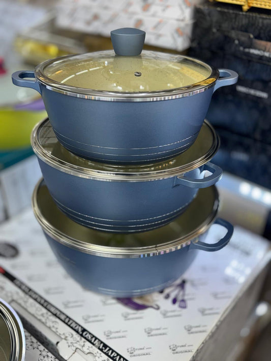 Osaka Japan 3-Piece Cookware Set July Special