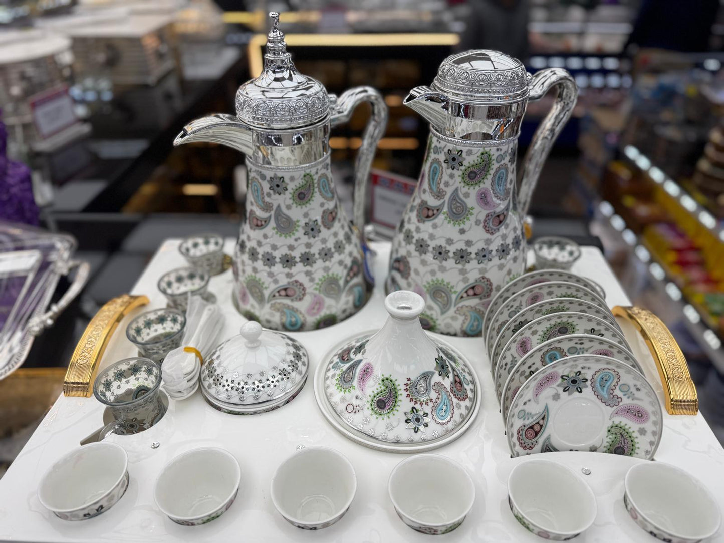 Luxury Afghan Tea & Coffee Serving Set – Complete Decorative Set