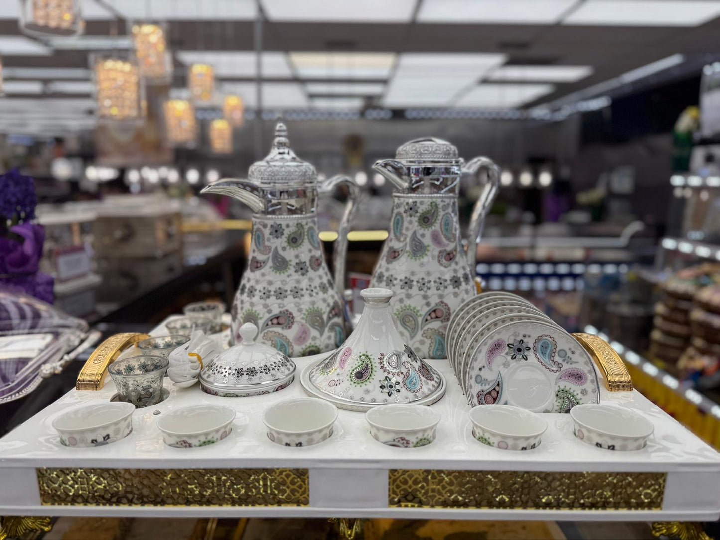 Luxury Afghan Tea & Coffee Serving Set – Complete Decorative Set