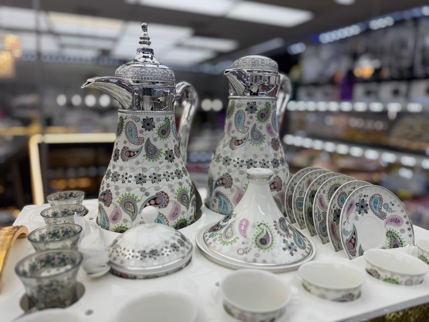 Luxury Afghan Tea & Coffee Serving Set – Complete Decorative Set