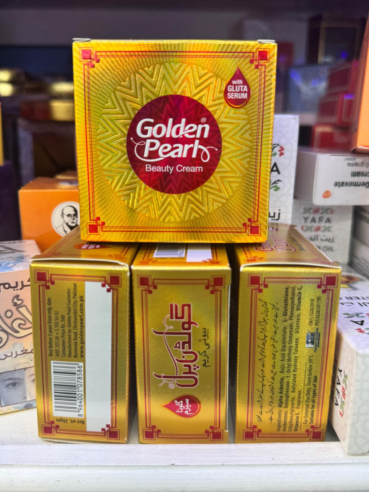 Golden Pearl Beauty Cream with Glutathione Serum Mini Pack