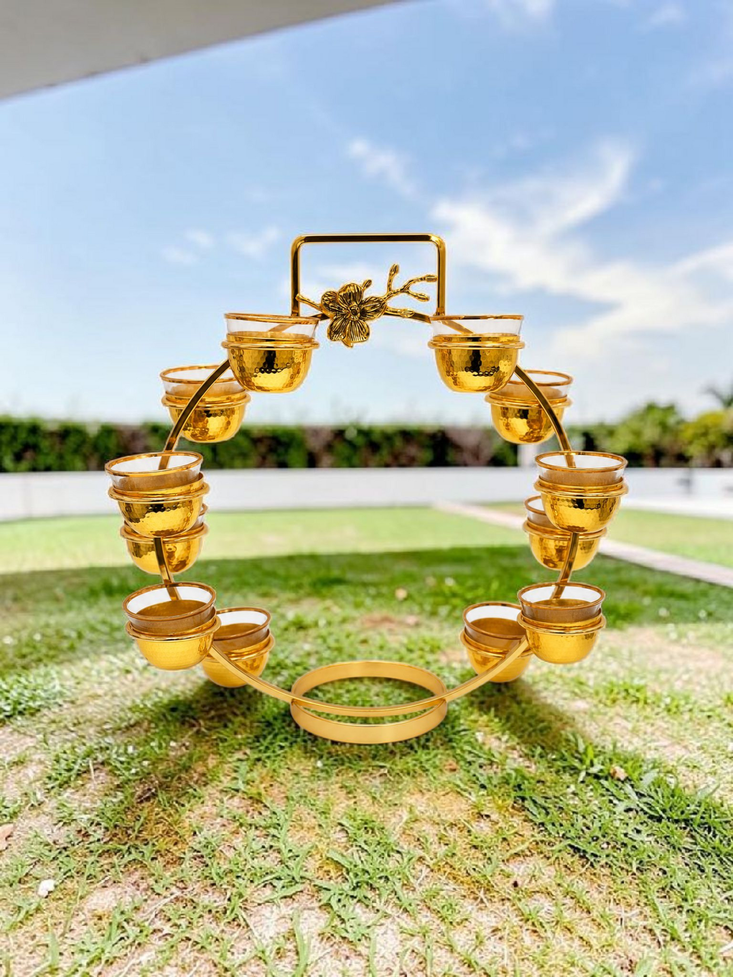 Luxury Gold Candle Holder Set