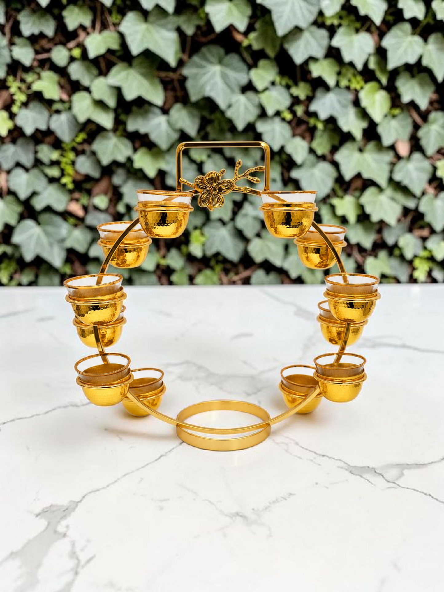 Luxury Gold Candle Holder Set