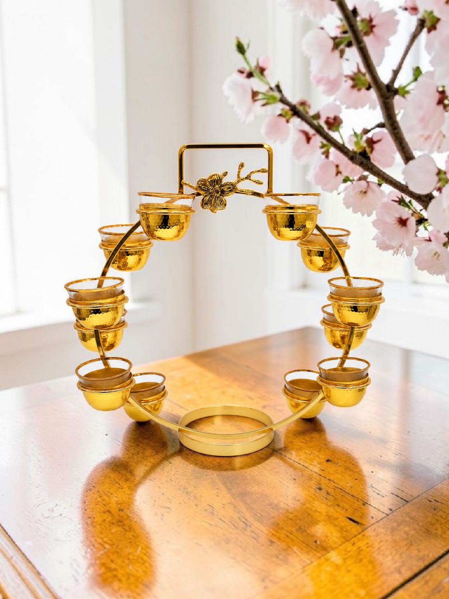Luxury Gold Candle Holder Set