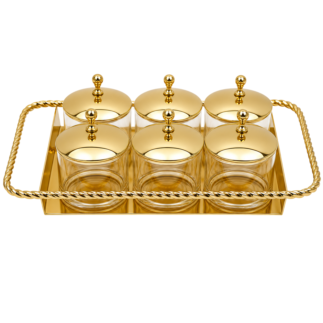 Luxury Gold Spice Jar Set