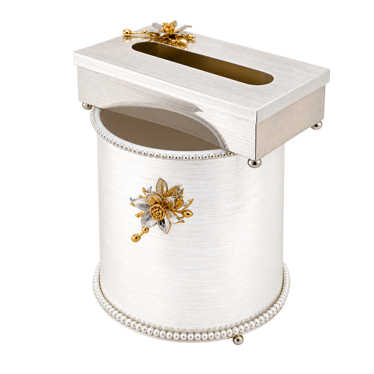 Luxury Pearl Decorative Storage Bin