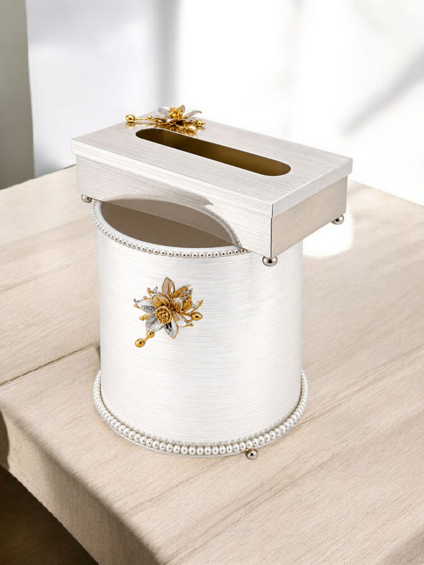 Luxury Pearl Decorative Storage Bin