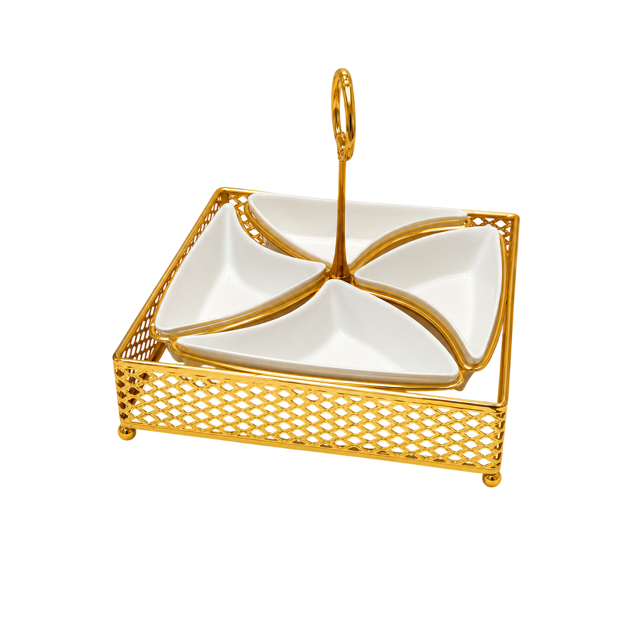 Luxury Gold Snack Serving Tray