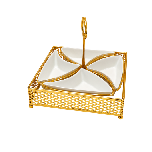 Luxury Gold Snack Serving Tray